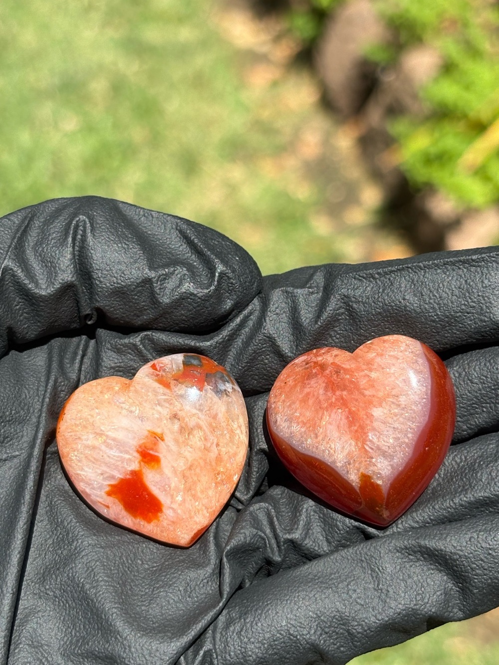 Carnelian Crystal Heart Set - Crystal Bundle